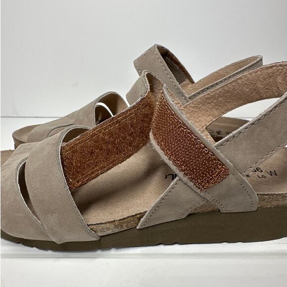 NAOT Kayla Nubuck Suede Wedge Women's Sandals Slingback Sz 36 = US 5-5.5 Wide - Picture 8 of 11